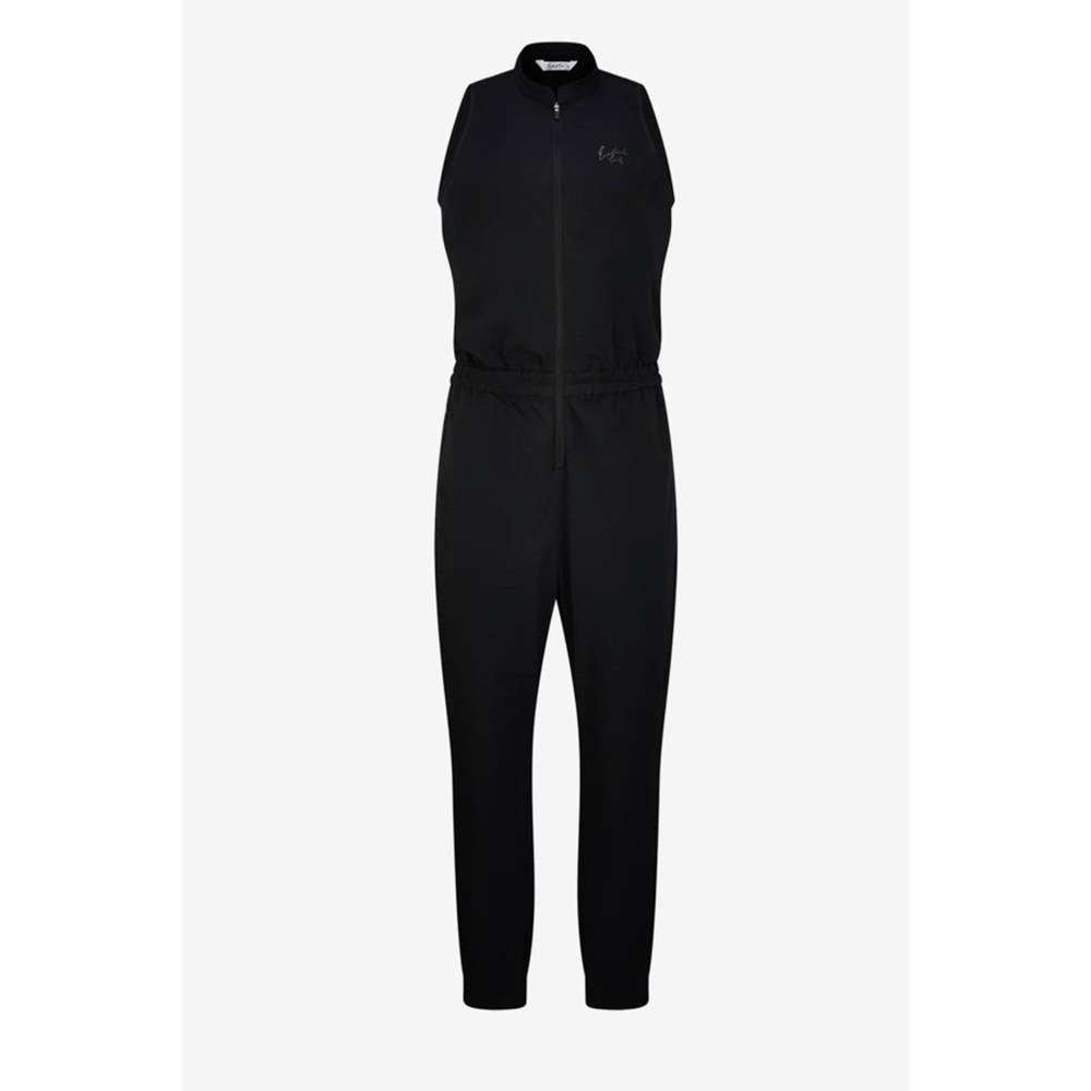 Eastside Golf Womens Black Sleeveless Full Zip Athletic Jumpsuit Mock Neck SM